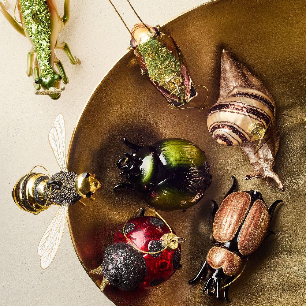 Glass Beetle Ornament – Brown | West Elm Australia